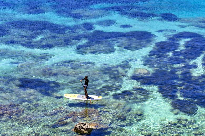Paddle the crystal clear shallows of Ibiza