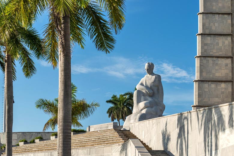 Statue of José Martí in Revolution Plaza, Cuba