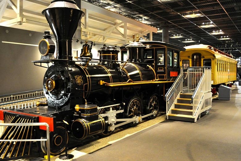 Japanese steam locomotive from 1880, Saitama Railway Museum