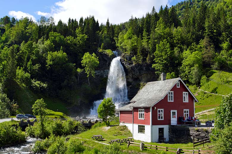 The powerful force of Steindalsfossen