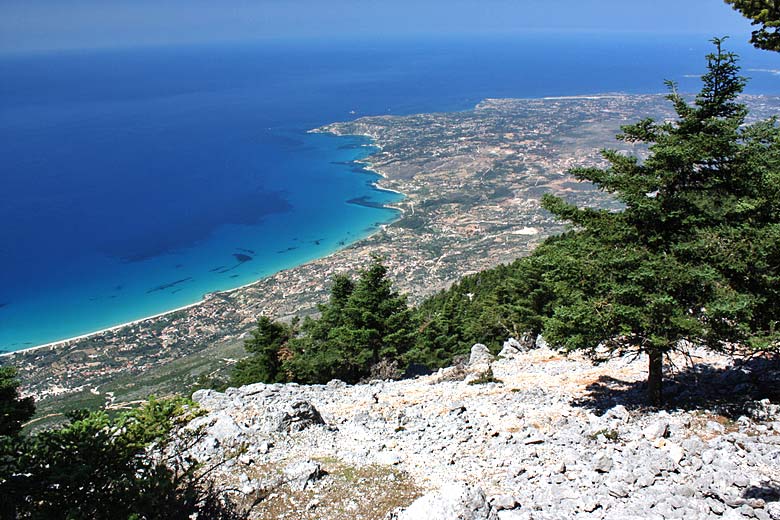 View from the summit of Mount Aenos, Kefalonia