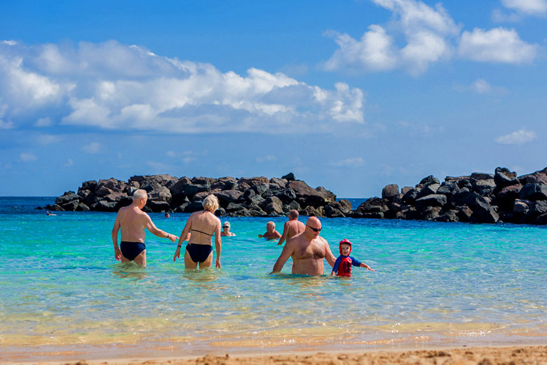Swimming in Lanzarote in November Swimming in Lanzarote in November