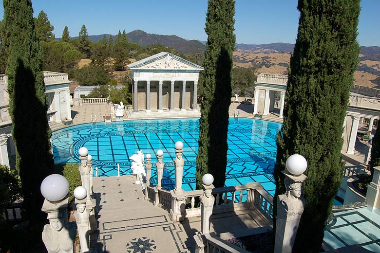 The swimming pool at Hearst Castle