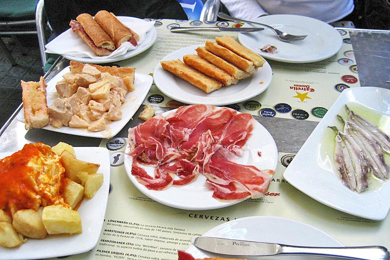 Tapas for two in Spain