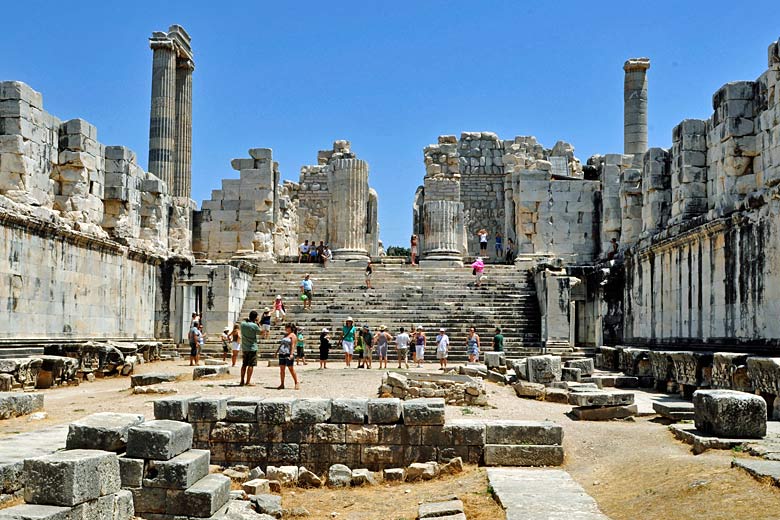 Interior of the massive Temple of Apollo at Didyma