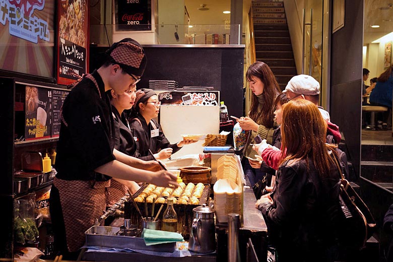 Time for 'takoyaki', a street food staple in Osaka