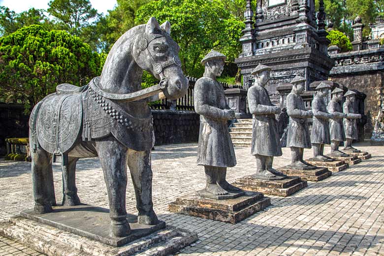 Tomb of Khai Dinh on the outskirts of Hue, Vietnam
