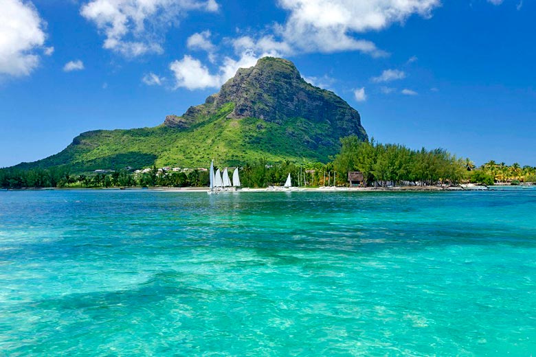 The towering Le Morne Brabant, Mauritius
