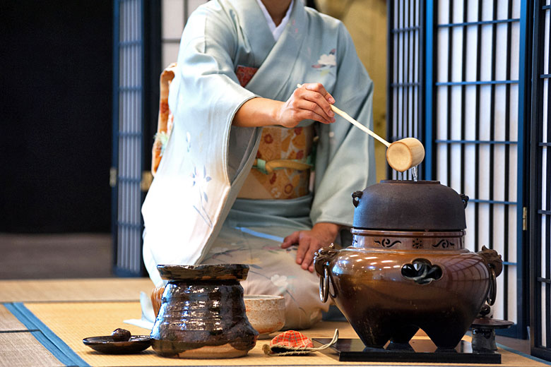 A traditional Japanese tea ceremony in Tokyo
