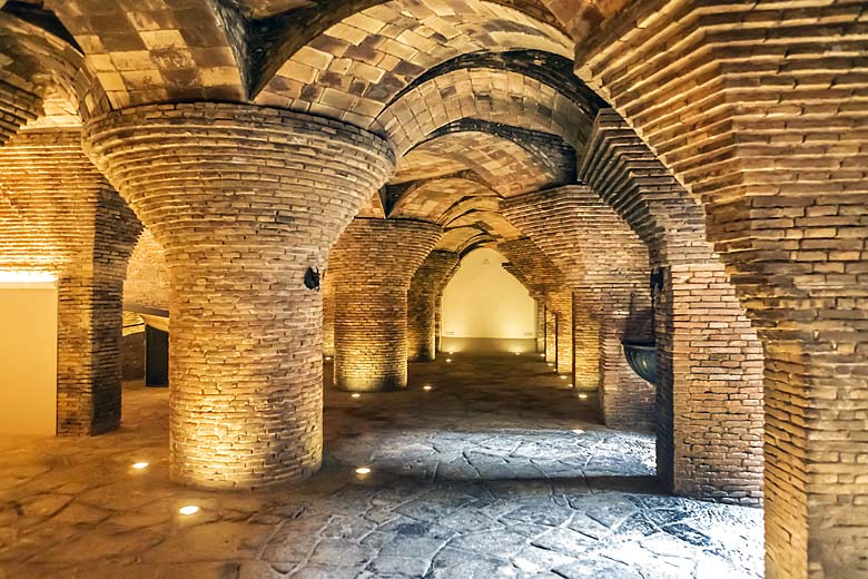 The underground stables at Palau Güell