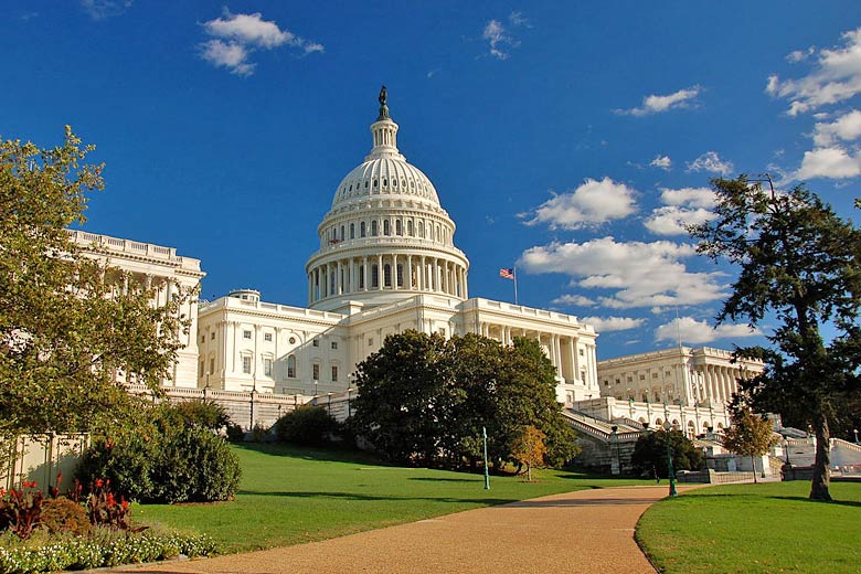 The United States Capitol in the heart of Washington DC