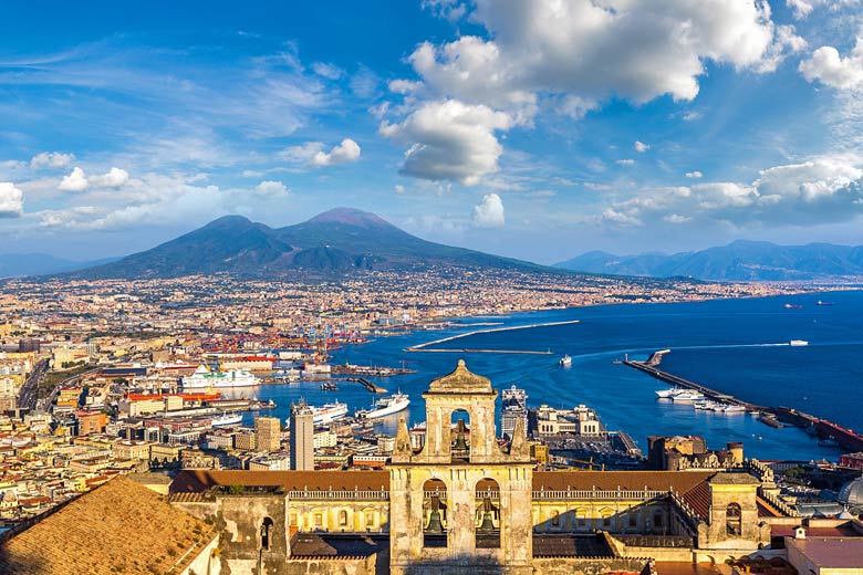 Mighty Mount Vesuvius and the Bay of Naples