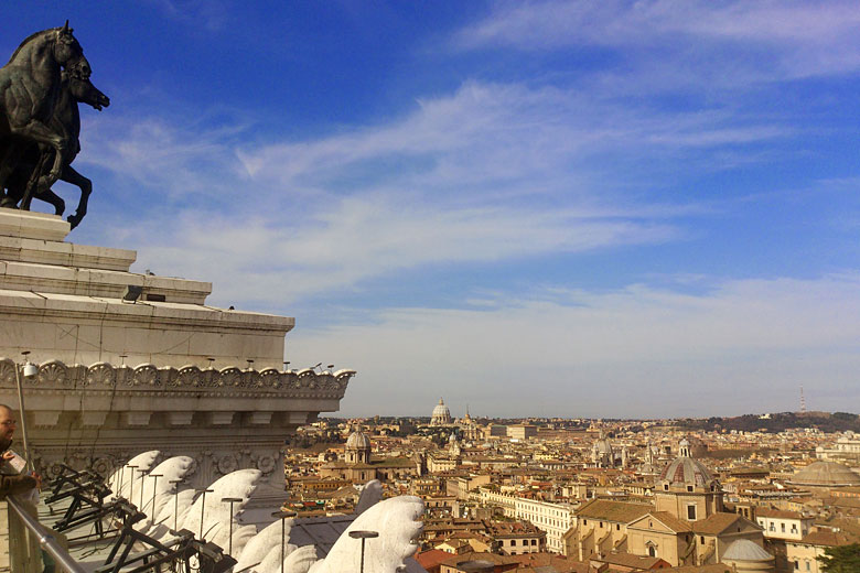 View from Altare della Patria, Rome
