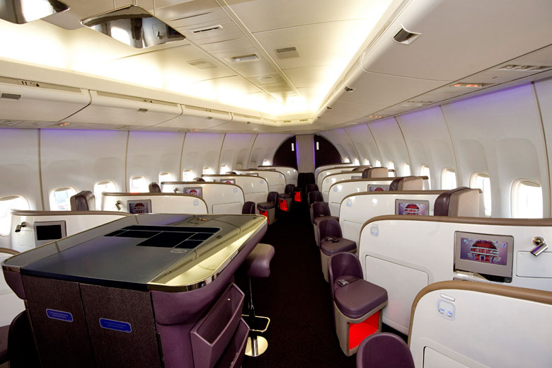 Virgin Atlantic Upper Class cabin on 747