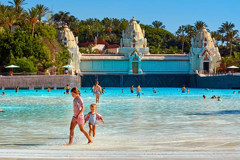 The waters of Siam Park, Tenerife