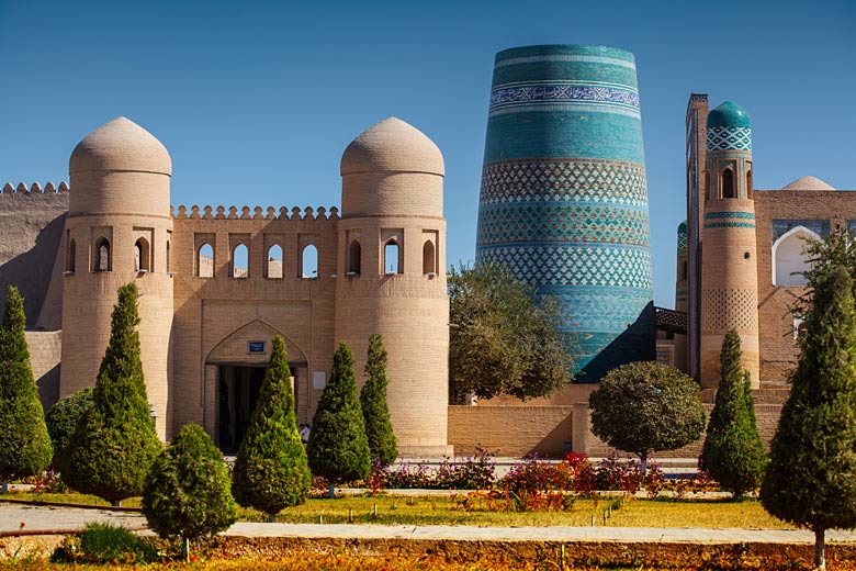 The magnificent Kalta Minor Minaret, Khiva, Uzbekistan