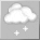 Light Snow Showers and Broken Clouds
