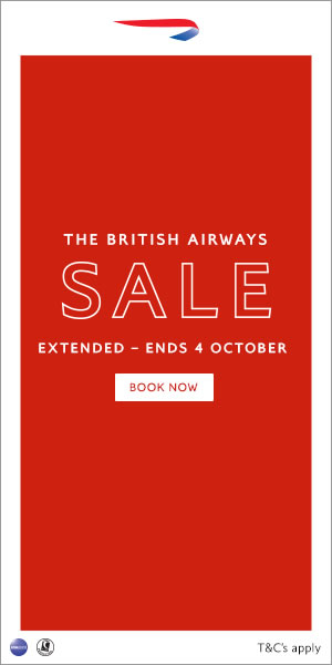 British Airways sale now on - ends 4 October 2022