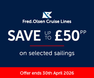 Fred Olsen: up to &pound;50 per person off selected 2026/2027 cruises