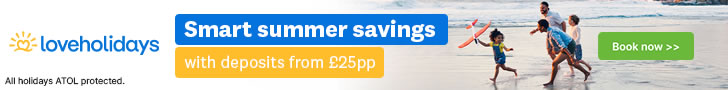 Love Holidays: Low deposits from £25 per person