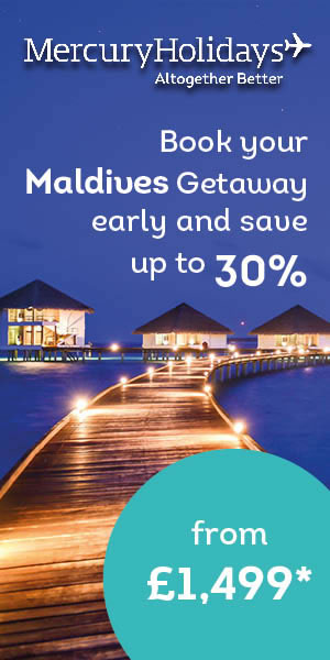 Mercury Holidays: Save up to 30% on holidays to the Maldives