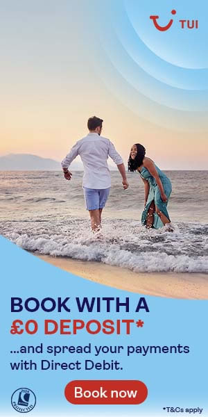 Low deposits on summer & winter sun holidays with TUI