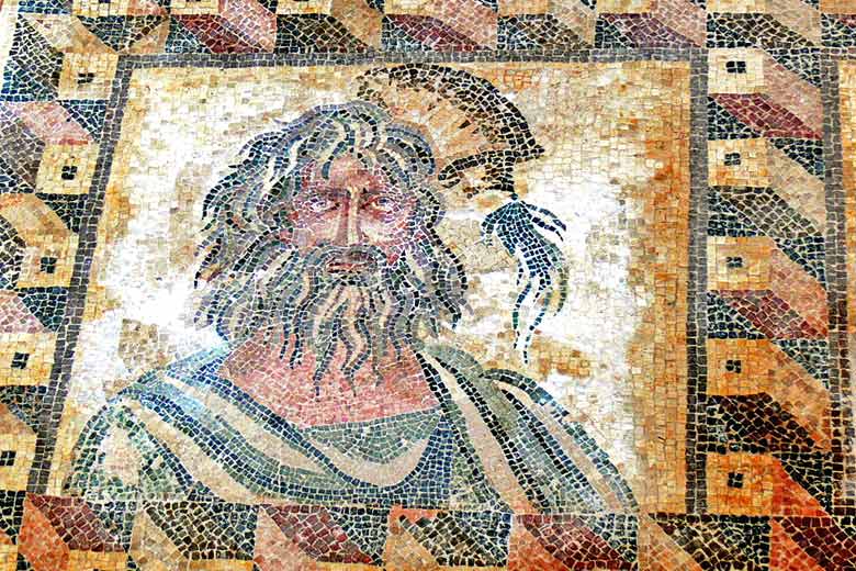 Roman mosaics from 2nd century, Nea Paphos, Cyprus © Wolfgang Sauber - Wikimedia Commons