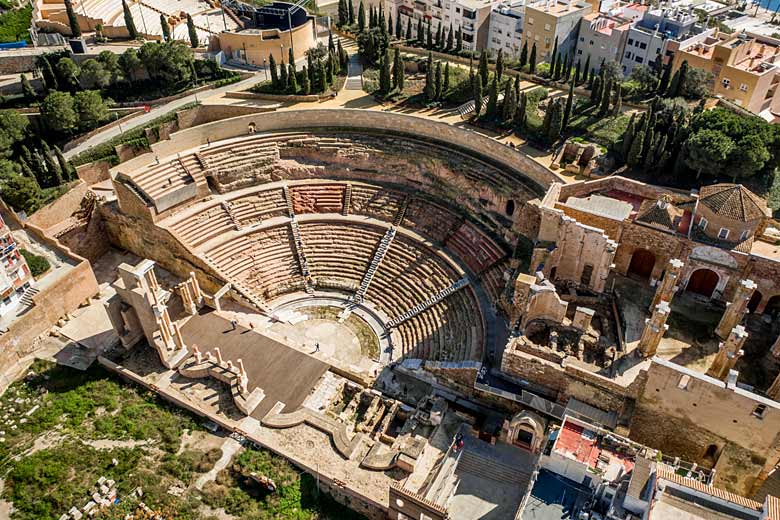 The remarkable ruins of the Roman Theatre The remarkable ruins of the Roman Theatre