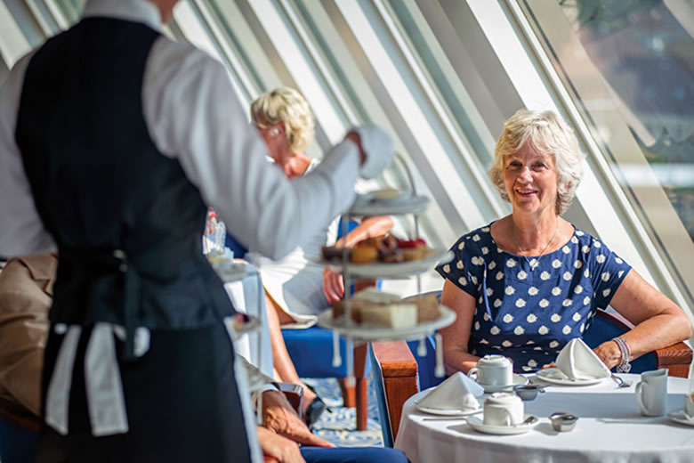 Afternoon tea on board - photo courtesy of Fred Olsen Cruise Lines Afternoon tea on board - photo courtesy of Fred Olsen Cruise Lines