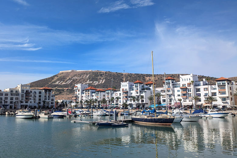 Hilltop Oufella overlooking the pretty marina Hilltop Oufella overlooking the pretty marina