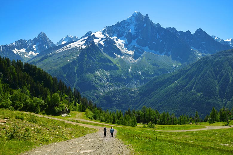 In the mountains north of Chamonix, French Alps