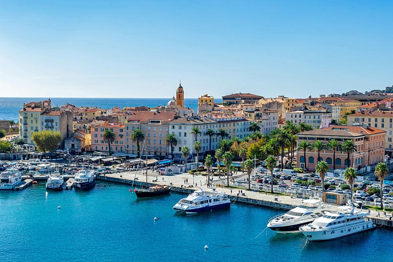 The port of Ajaccio in Corsica The port of Ajaccio in Corsica