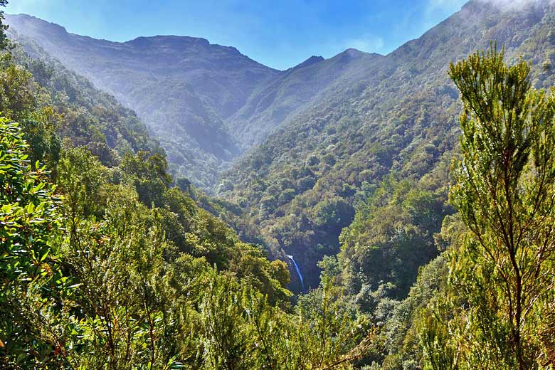 Beautiful valley on the levada do Caldeirão Verde