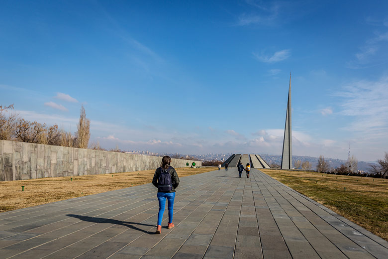 Entering the Genocide Memorial Complex, Yerevan Entering the Genocide Memorial Complex, Yerevan