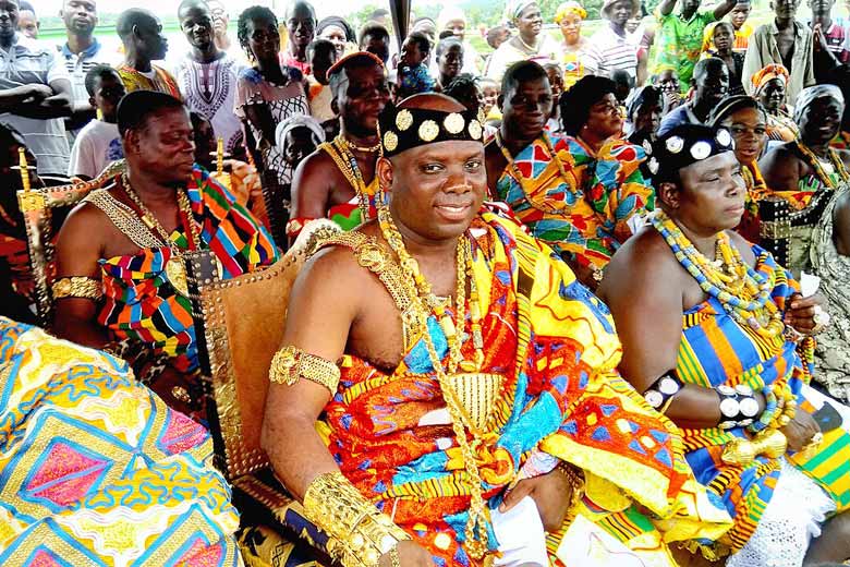 Ashanti king at the Akwasidae Festival