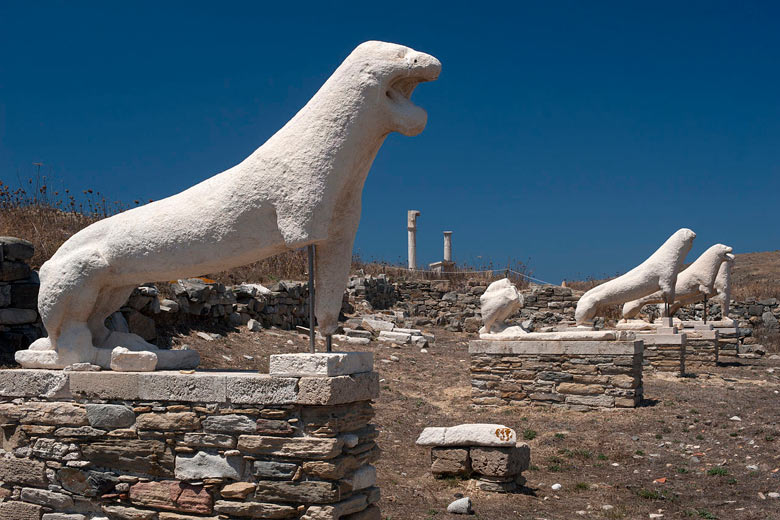 Avenue of the Lions, Delos, Greece © Georgios Giannopoulos - Wikimedia Commons