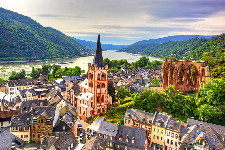 The pretty town of Bacharach The pretty town of Bacharach