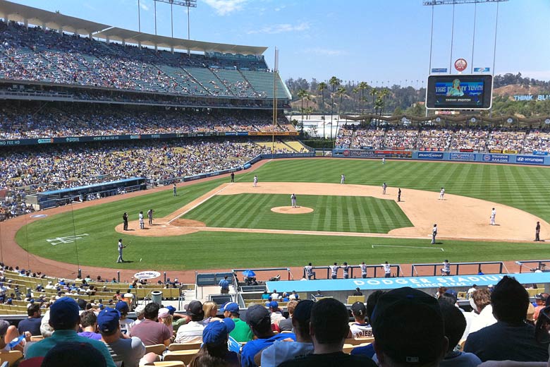 Catch a baseball game at historic Dodger Stadium
