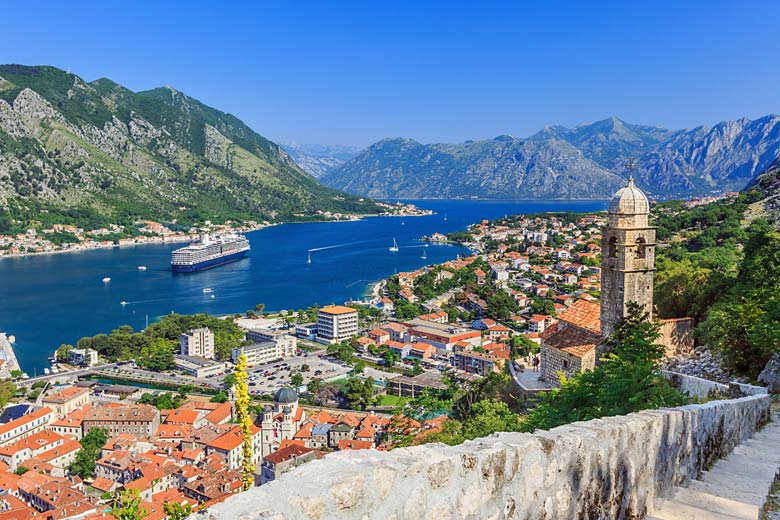 Kotor from the steps up to St John's Fortress © SCStock - Adobe Stock Image