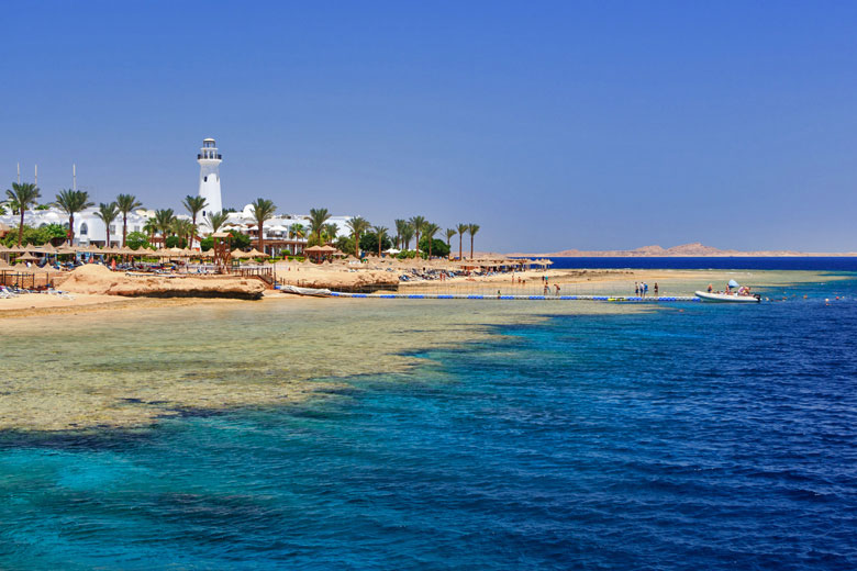 Beach and reef at Ras Nasrani, Sharm el Sheikh