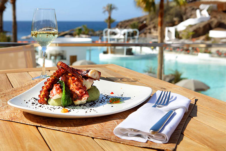 Light lunch at the Beach Club, Hard Rock Hotel, Tenerife