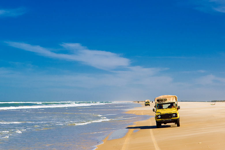 4x4 excursion on the beach at St Louis, Senegal © Bensad - Adobe Stock Image