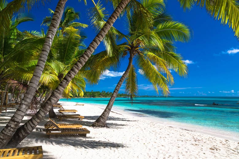 Idyllic beach on Saona Island, Dominican Republic