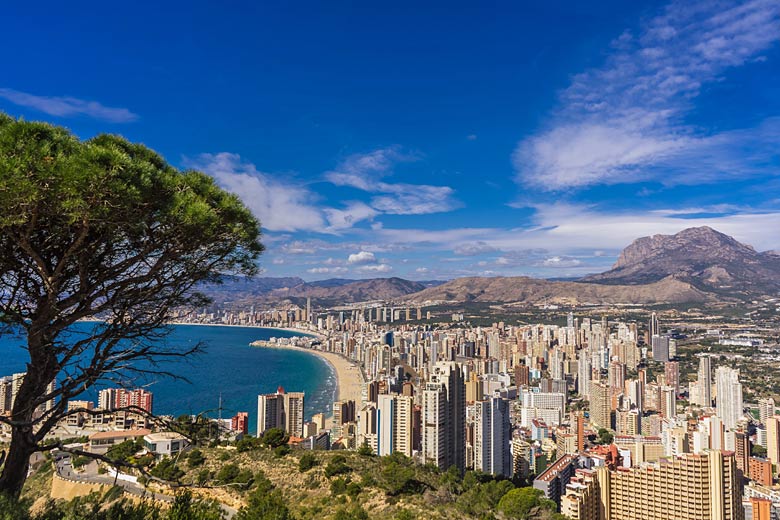 Benidorm from the Sierra Helada Natural Park