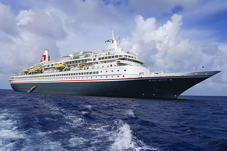 Fred Olsen's Black Watch at sea - photo courtesy of Fred Olsen Cruise Lines Fred Olsen's Black Watch at sea - photo courtesy of Fred Olsen Cruise Lines