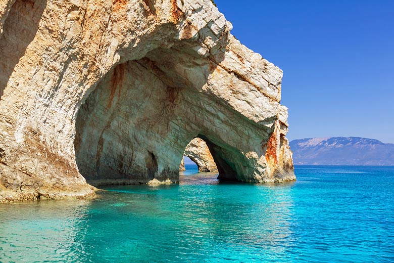 The striking Blue Caves