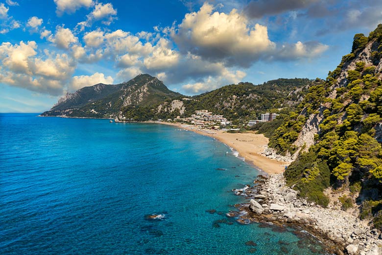 Head for Blue-Flag-winning Glyfada Beach, Corfu © Daliu - Adobe Stock Image