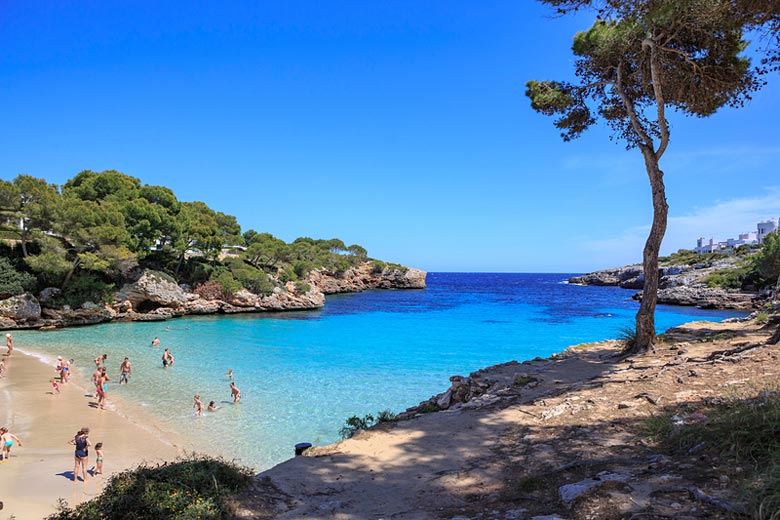 The inviting blue sea off Cala Esmeralda