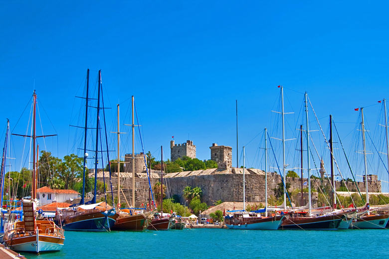 Bodrum Castle from inside the port Bodrum Castle from inside the port