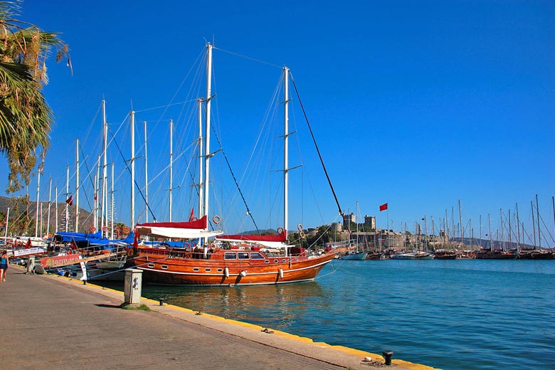 Bodrum waterfront on a cloudless summer's day, Turkey Bodrum waterfront on a cloudless summer's day, Turkey